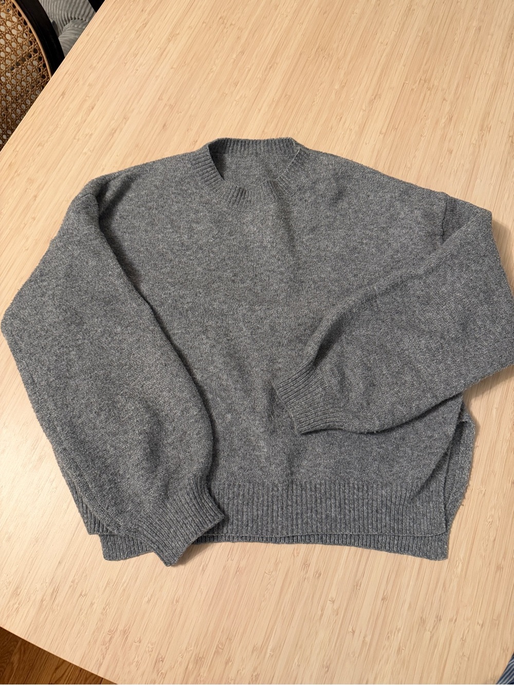Women’s Classic Crewneck Sweater - Gray
